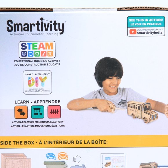 KIDS | 2 Smartivity® Stem Wheels DIY Campus Surfer Bus Learning Activity Set NEW - Picture 5 of 10